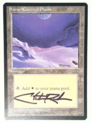 V1097: Snow-Covered Plains: LP: Ice Age: Signed/Autographed: Christopher Rush: Black